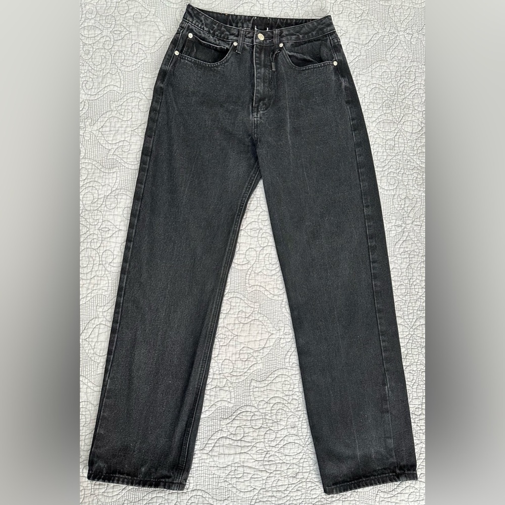 Princess Polly (PP) Henley Denim Jeans in Black